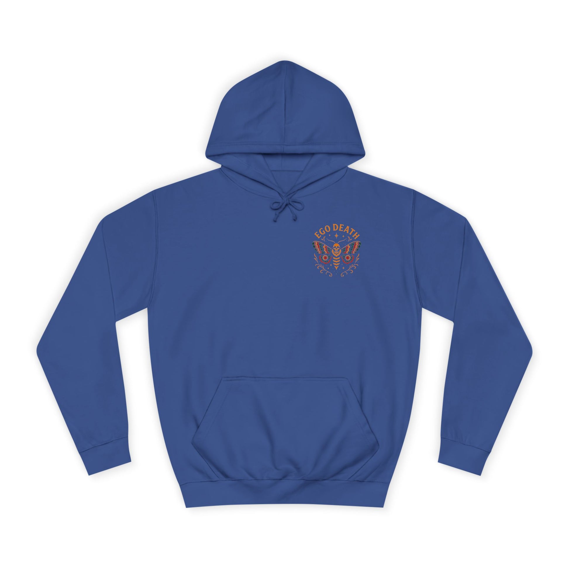 Ego Death Unisex College Hoodie, Death Moth, Comfortable Layering, Unique Hoodie Gift, Casual Streetwear