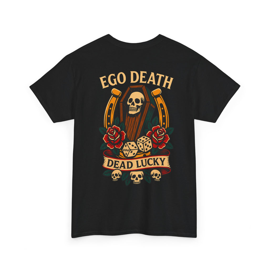 Ego Death® Dead Lucky Tattoo-Inspired Graphic T-Shirt