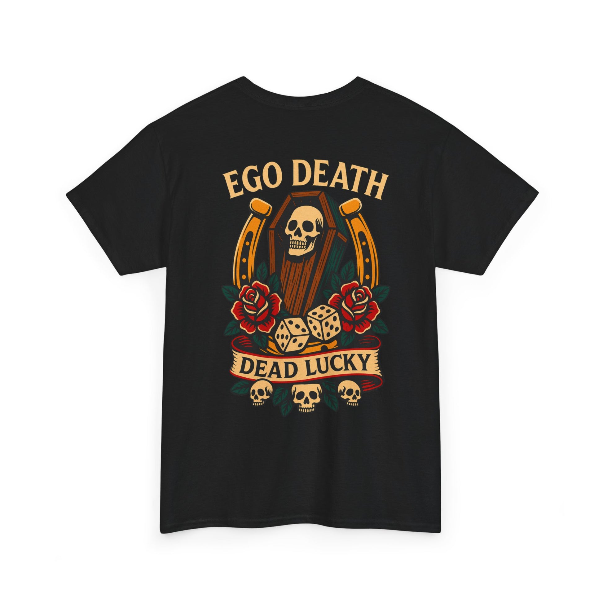 Ego Death® Dead Lucky Tattoo-Inspired Graphic T-Shirt
