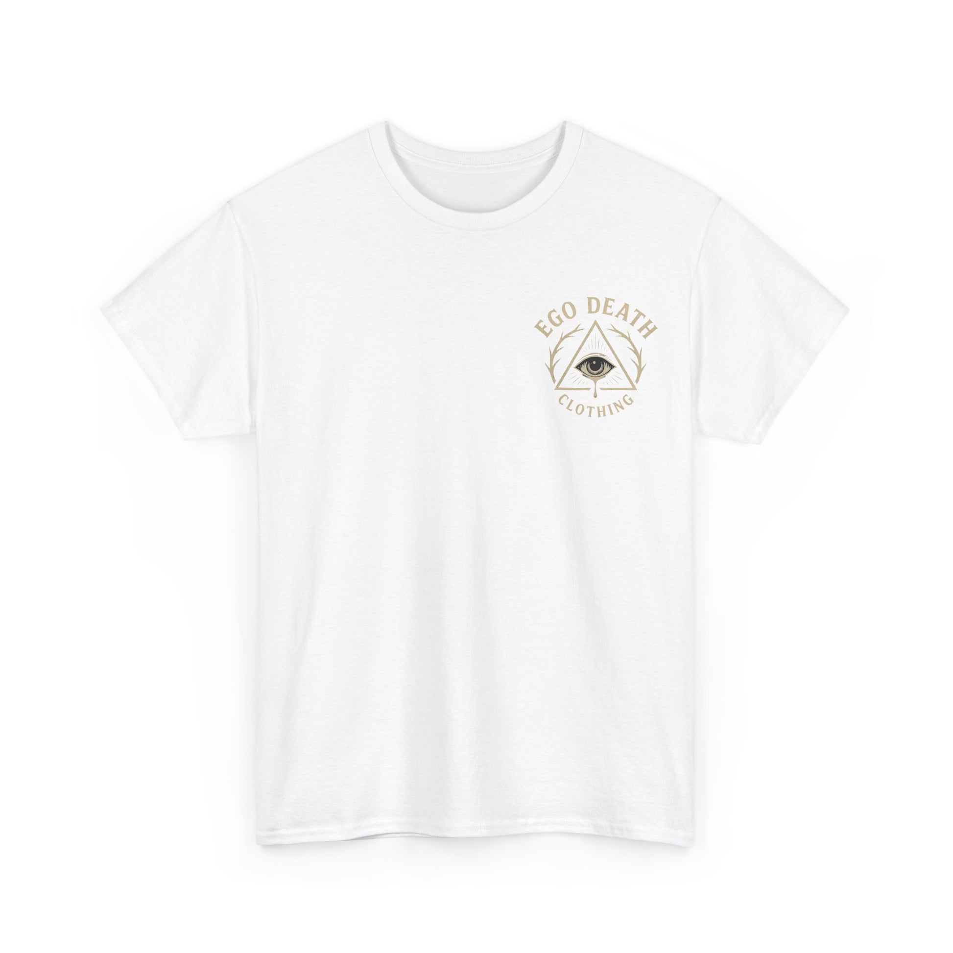 Ego Death® Moth T-Shirt, Bold Psychedelic Skull Moth Tee, Tattoo Style Streetwear, Unisex Alternative Graphic Shirt