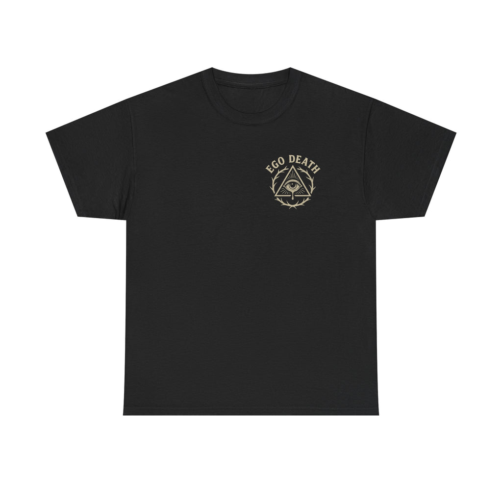 Ego Death® Crown Skull T Shirt, Bearded Skull Tattoo Style Tee, Old School Tattoo Shirt, Black Unisex Streetwear T Shirt