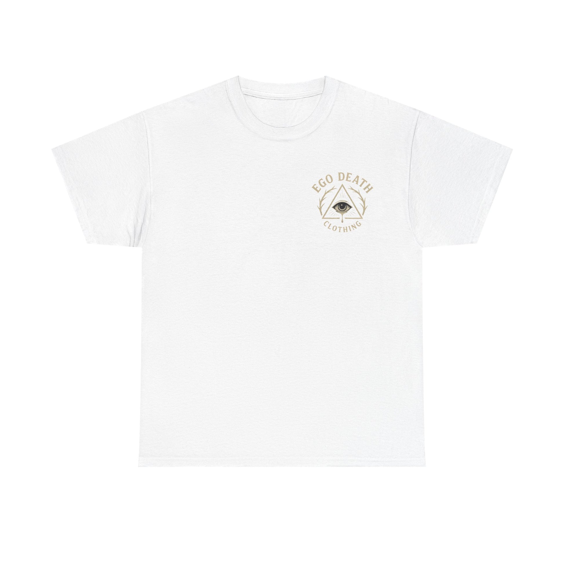 Ego Death® Moth T-Shirt, Bold Psychedelic Skull Moth Tee, Tattoo Style Streetwear, Unisex Alternative Graphic Shirt