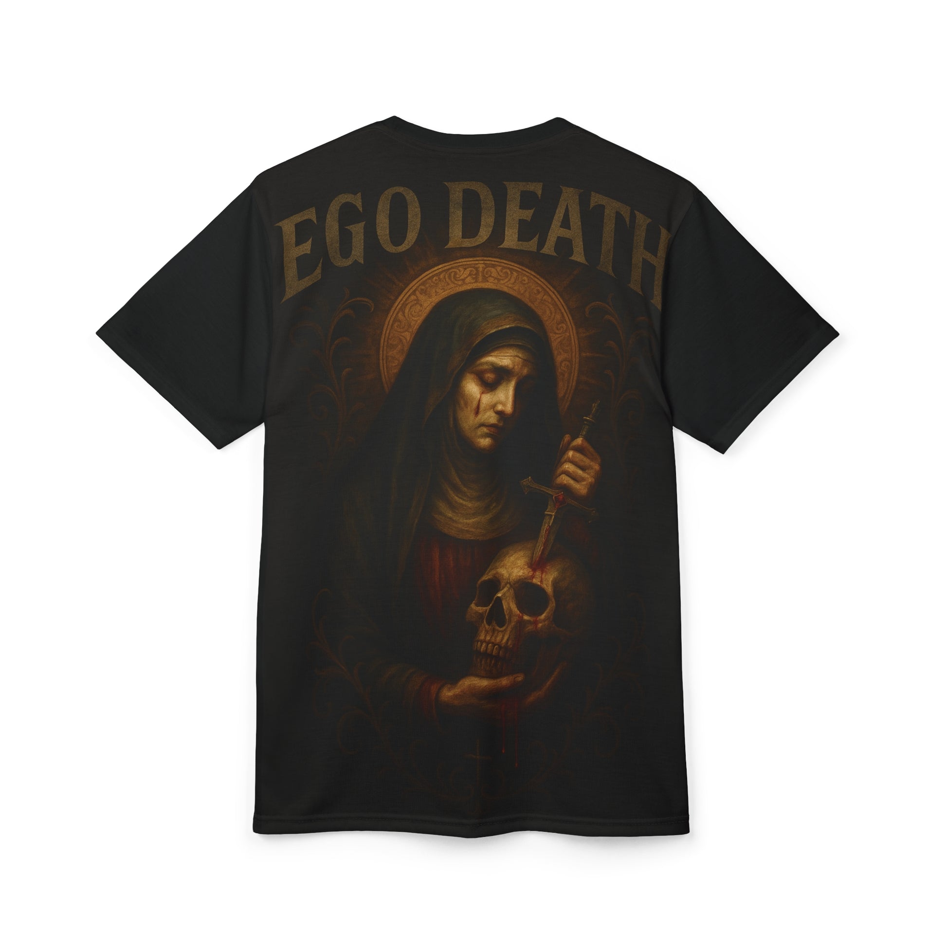 Unisex Cut & Sew Tee,-  Saint of the Sacred End – Occult Series T-Shirt