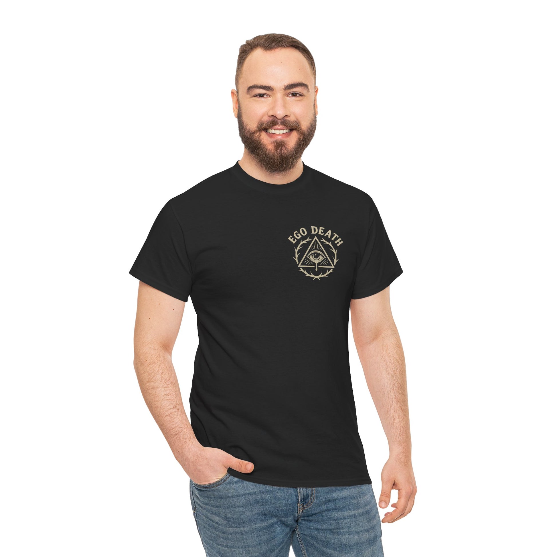 From Ruin Beauty T Shirt, Noose and Bloom Flash Design, Old School Tattoo Style Tee, Ego Death Clothing, Black Unisex T Shirt