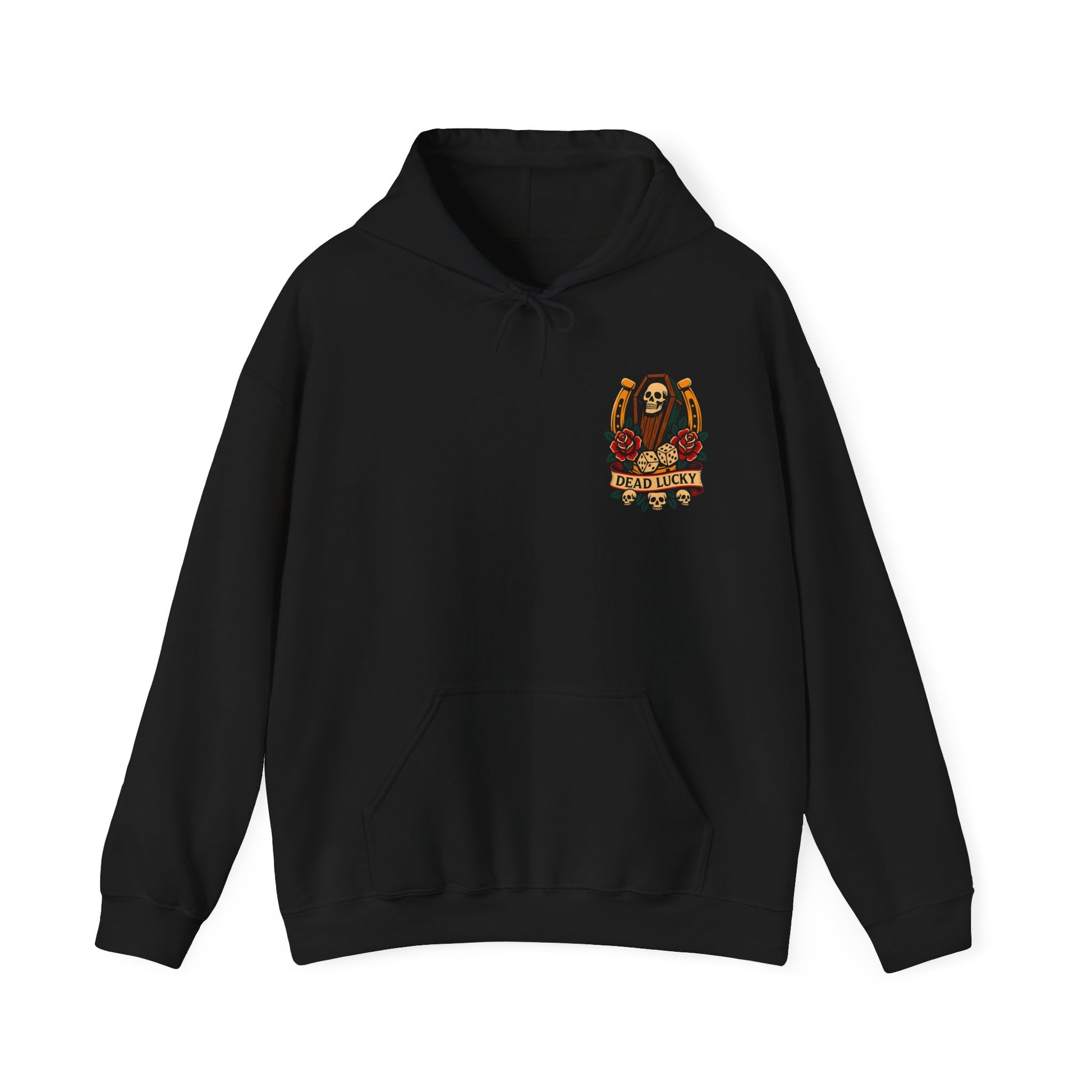 Ego Death Heavy Blend Hoodie | Unisex Sweatshirt, Gift for Gamers, Halloween Apparel, Trendy Streetwear, Vintage Skull Design
