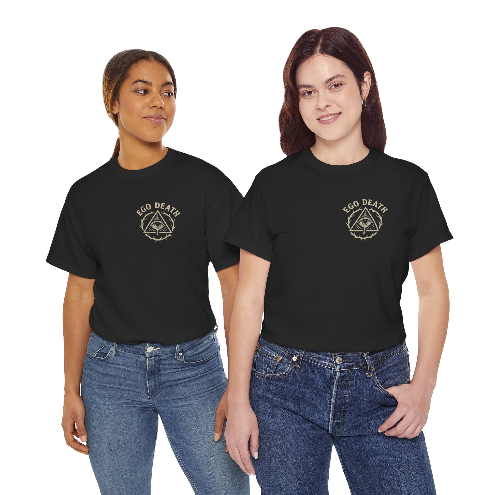 From Ruin Beauty T Shirt, Noose and Bloom Flash Design, Old School Tattoo Style Tee, Ego Death Clothing, Black Unisex T Shirt