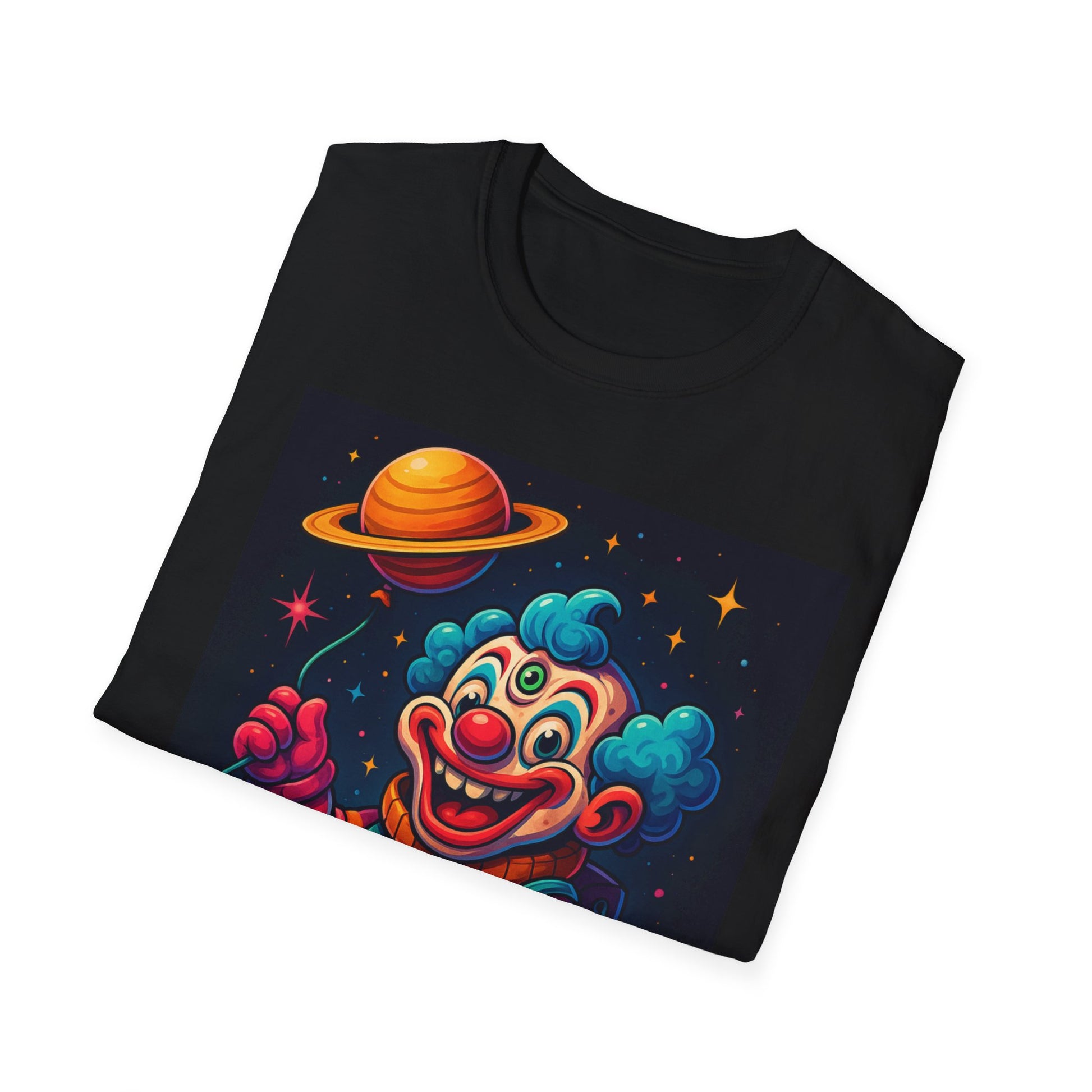 Space Clown Explorer – Ego Death® Cosmic Streetwear T-Shirt