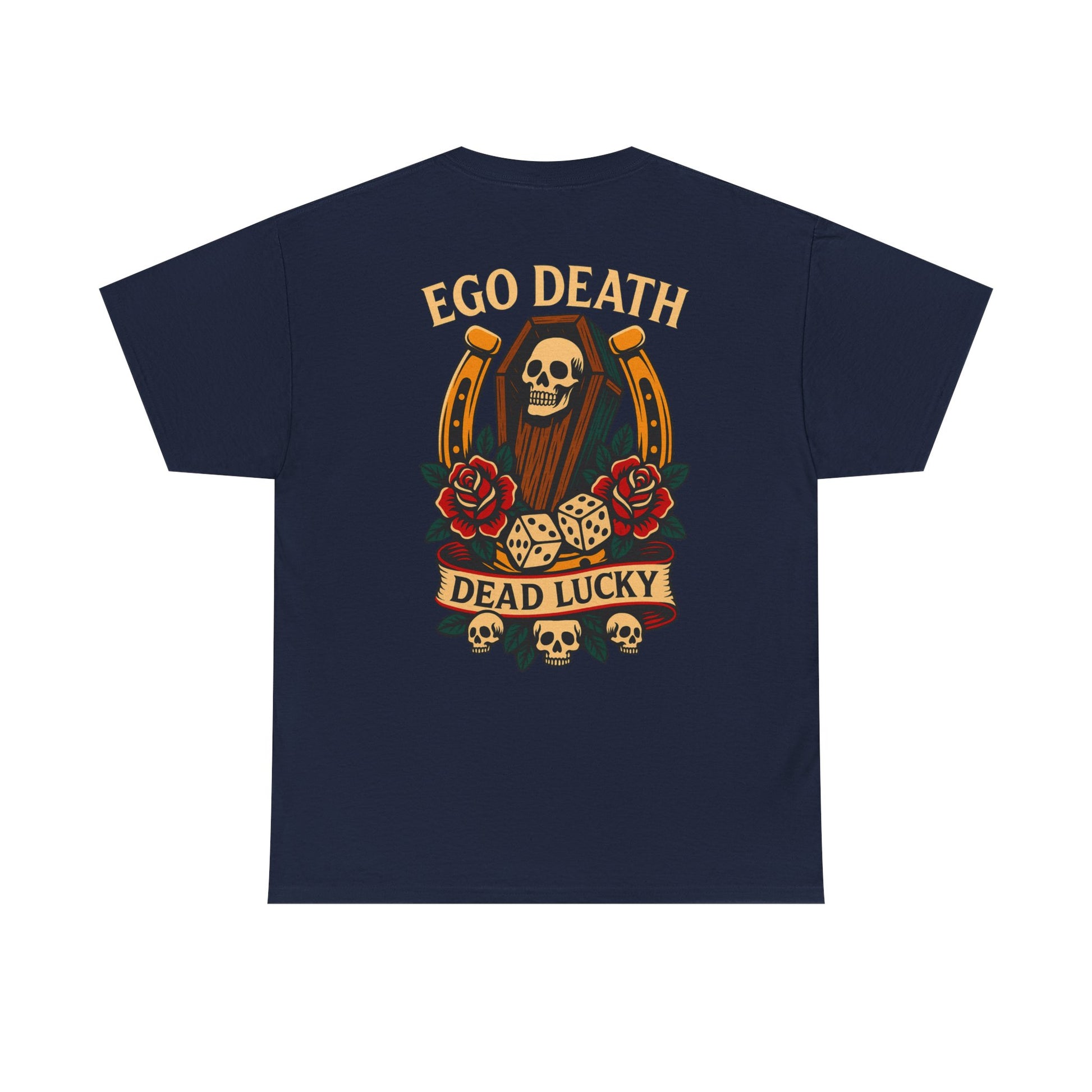 Ego Death™ Dead Lucky Tattoo-Inspired Graphic T-Shirt