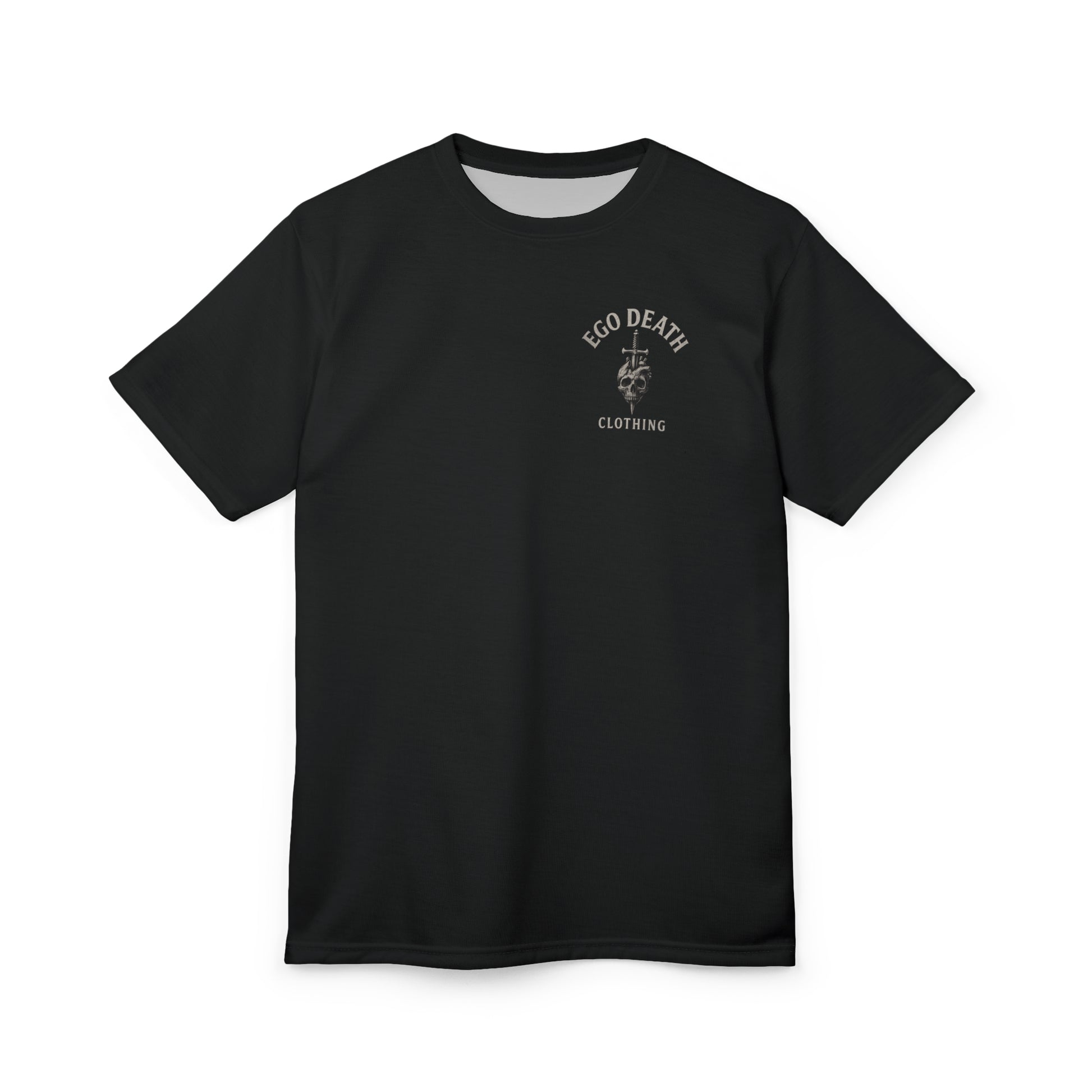 Gothic Skull Pope T-Shirt, Dark Art Occult Shirt, Ego Death Clothing , Skeleton Priest Tee, Sacred Heart Flame Print