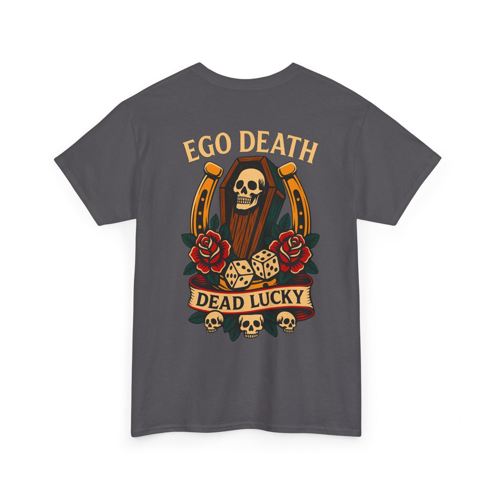 Ego Death® Dead Lucky Tattoo-Inspired Graphic T-Shirt
