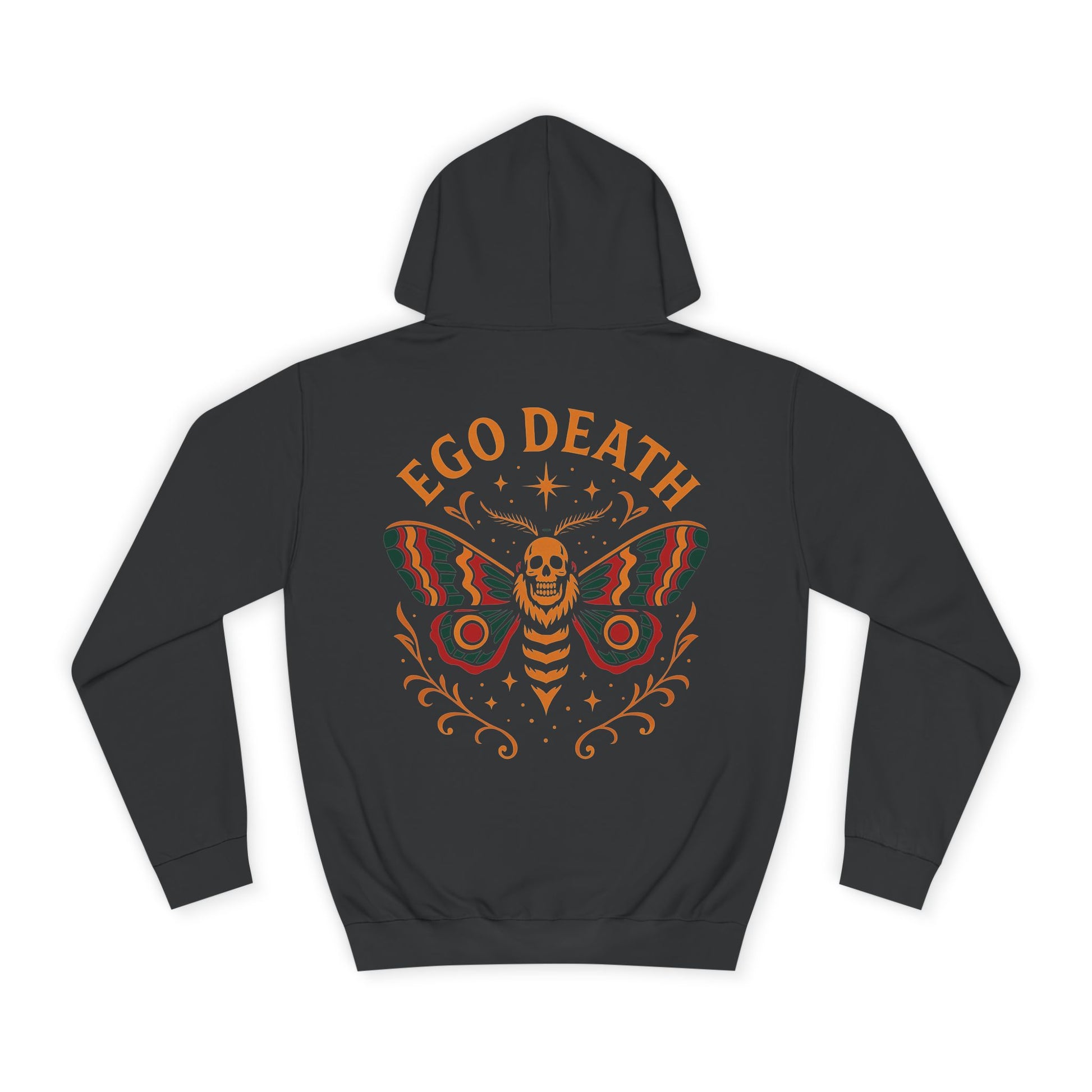 Unisex College Hoodie with Ego Death® Design  Perfect for Students, Casual Wear, Gifts, Fall Fashion, Unique Statement Piece