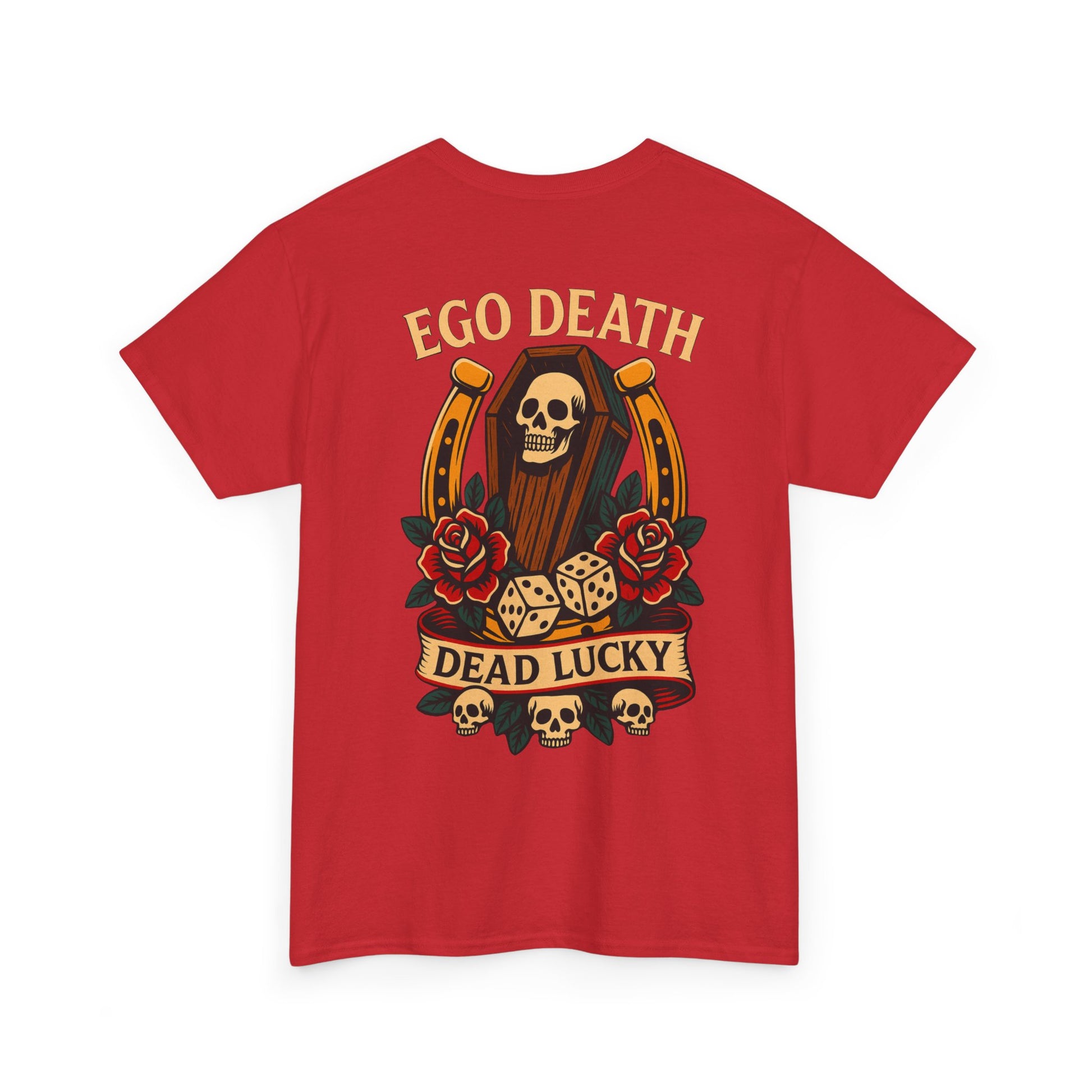 Ego Death® Dead Lucky Tattoo-Inspired Graphic T-Shirt
