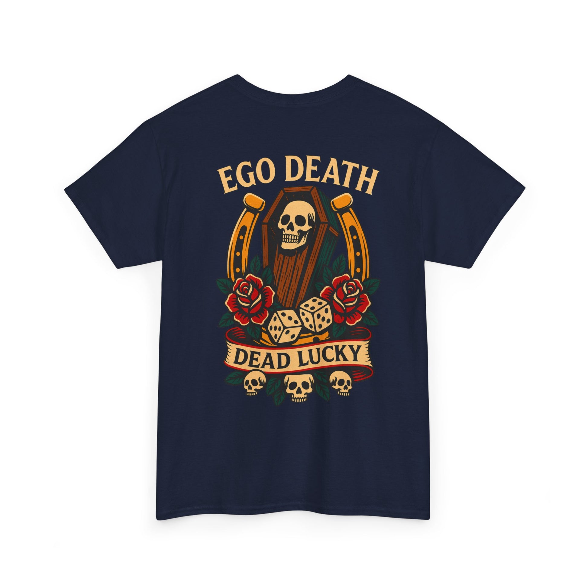 Ego Death® Dead Lucky Tattoo-Inspired Graphic T-Shirt