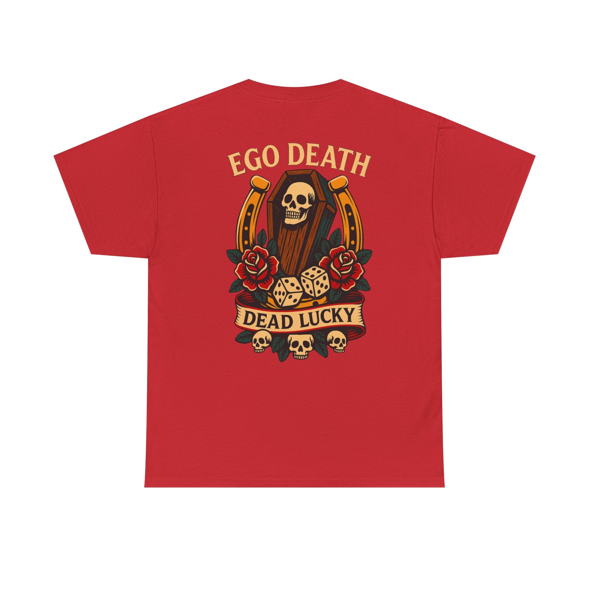 Ego Death® Dead Lucky Tattoo-Inspired Graphic T-Shirt