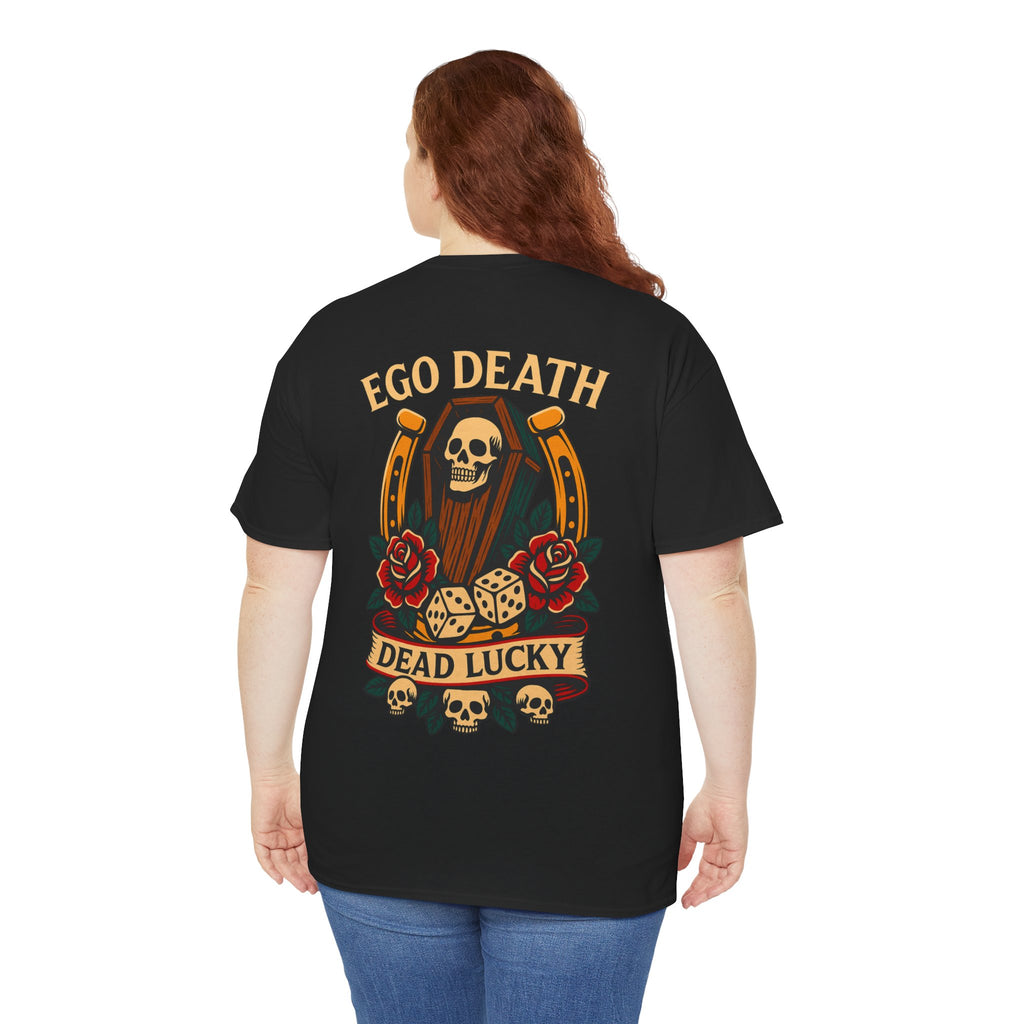 Ego Death® Dead Lucky Tattoo-Inspired Graphic T-Shirt