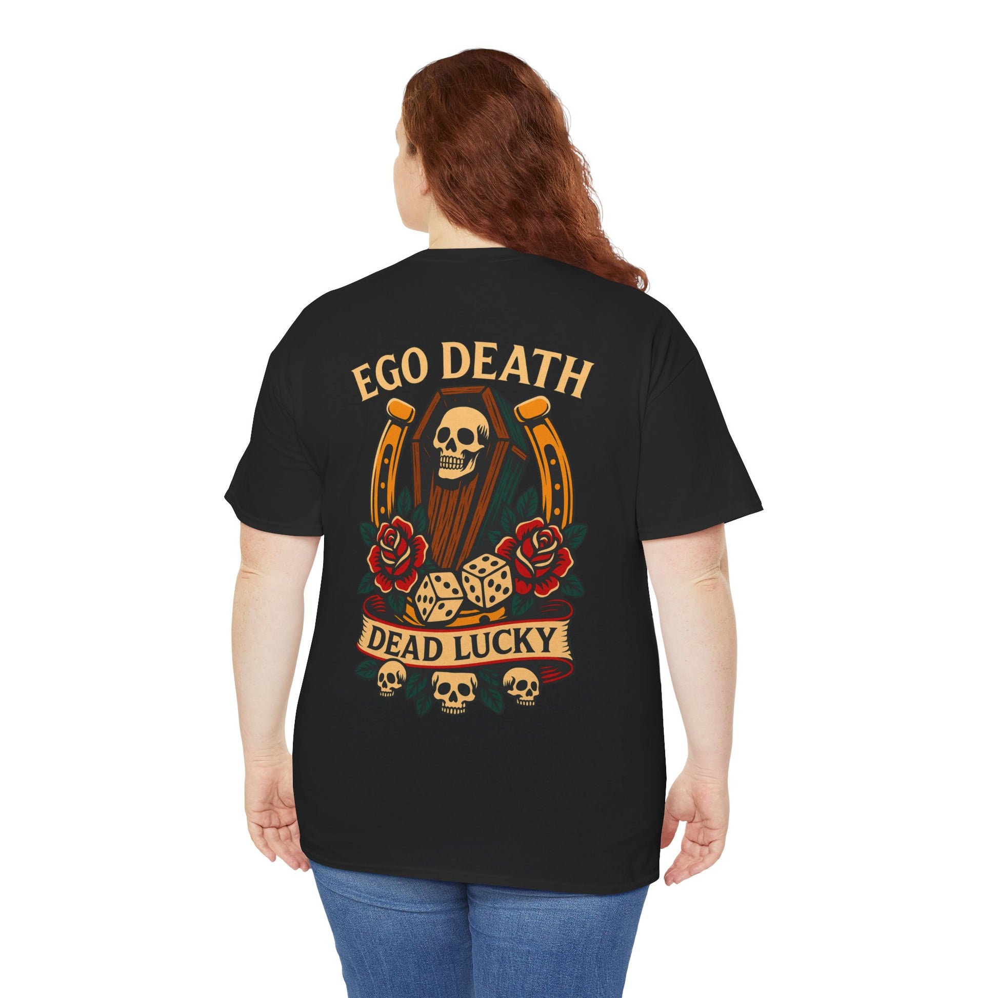 Ego Death® Dead Lucky Tattoo-Inspired Graphic T-Shirt