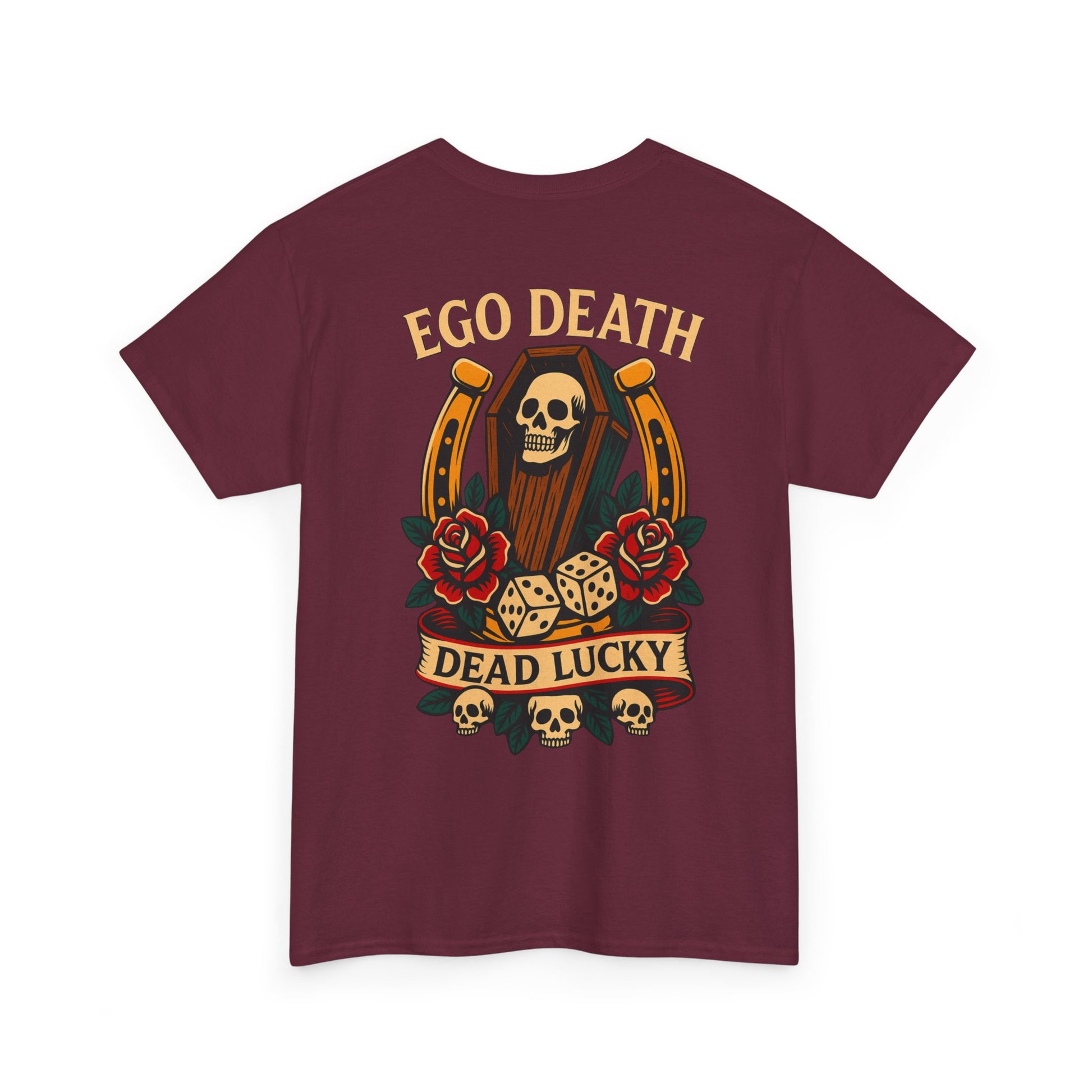 Ego Death™ Dead Lucky Tattoo-Inspired Graphic T-Shirt