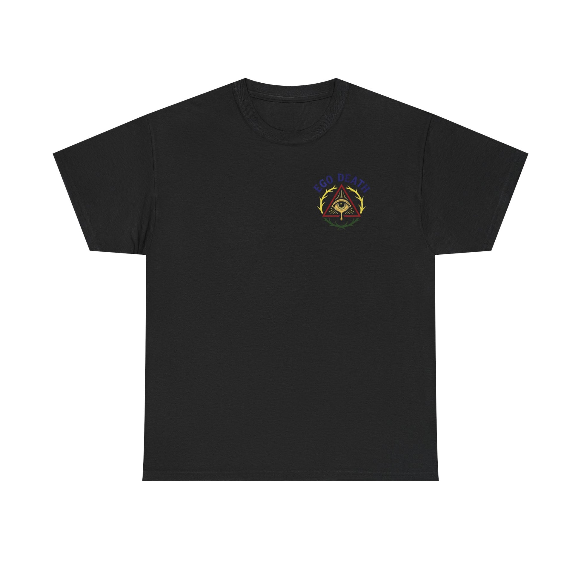 Ego Death™ Unisex Heavy Cotton Tee, Casual T-Shirt, Graphic Tee, Gift for Him or Her, Alternative clothing, tattoo inspired range
