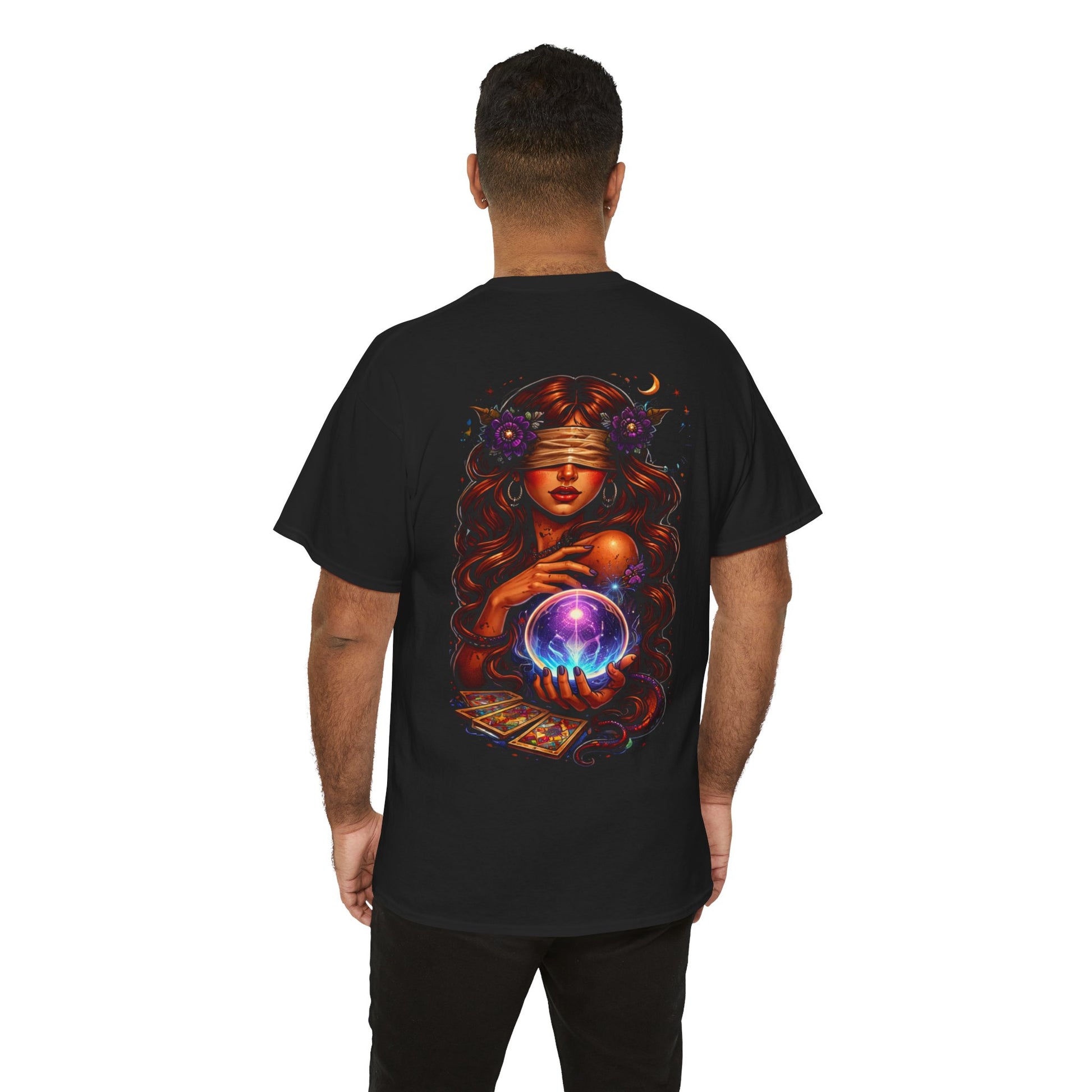 The Blind Seer Tee — Mystic Crystal Ball Tarot Graphic T-Shirt