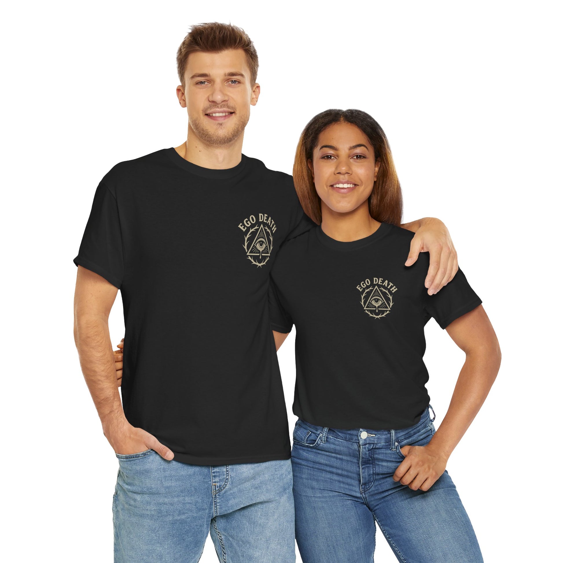 Ego Death® Clothing, wolf in sheep clothing. Trust me, traditional tattoo style black unisex tee