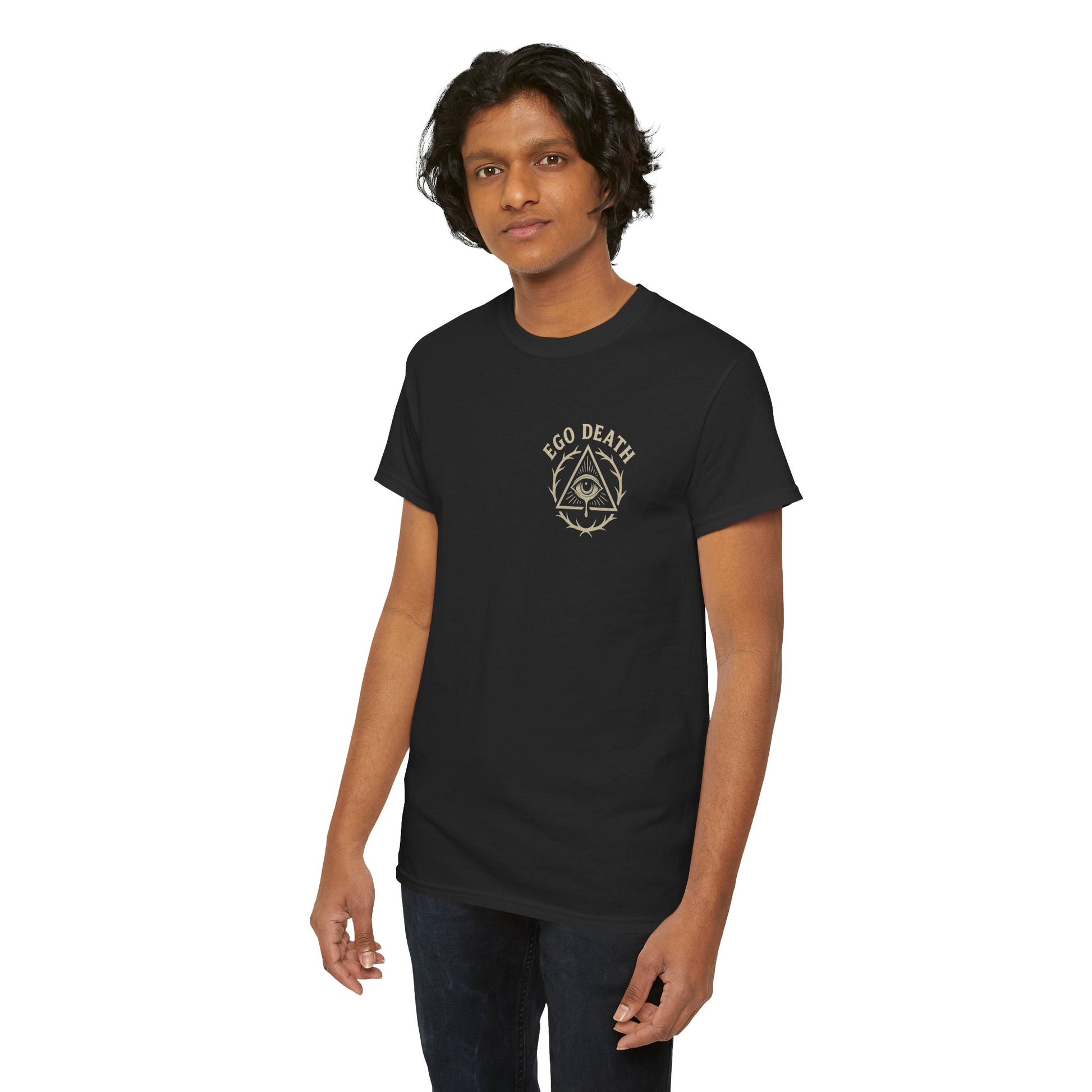 From Ruin Beauty T Shirt, Noose and Bloom Flash Design, Old School Tattoo Style Tee, Ego Death Clothing, Black Unisex T Shirt