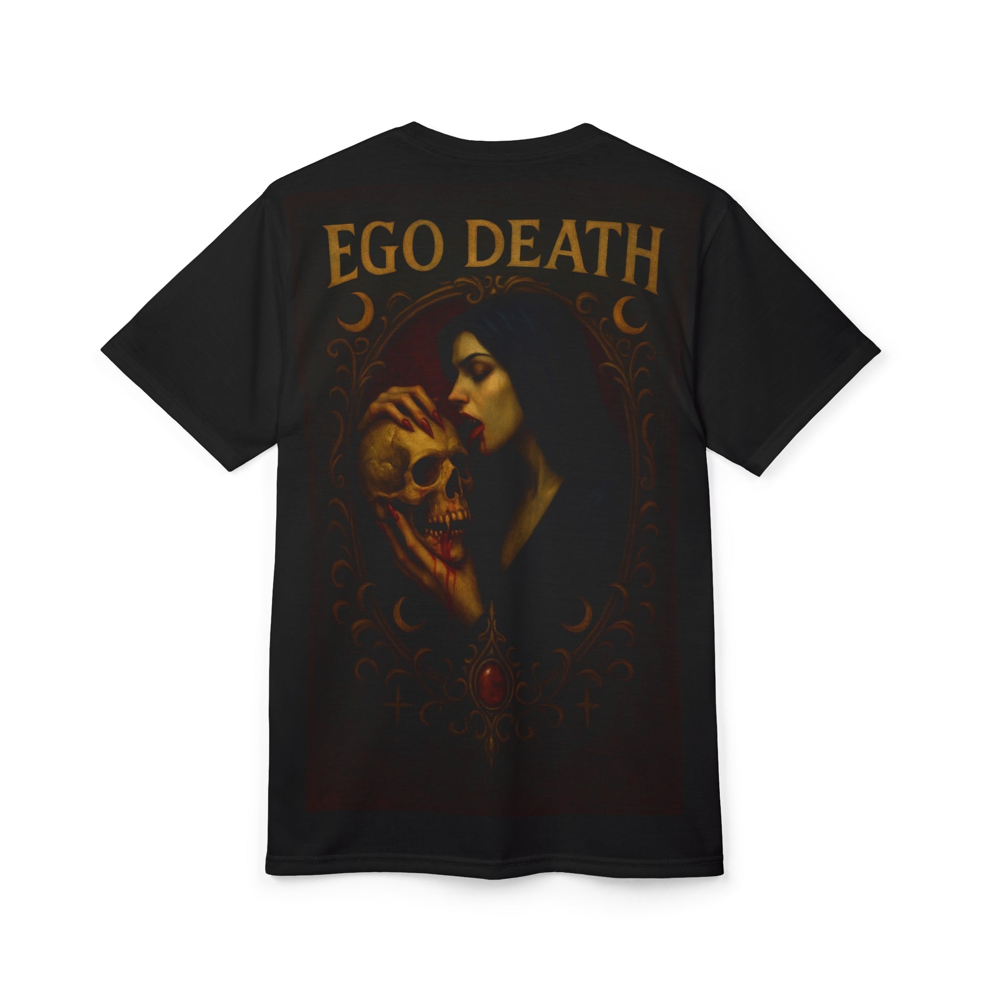 Gothic Vampire Nun T-Shirt | Dark Art Graphic Tee | Occult Skull Shirt | Ego Death Clothing | Alternative Streetwear | Horror Aesthetic