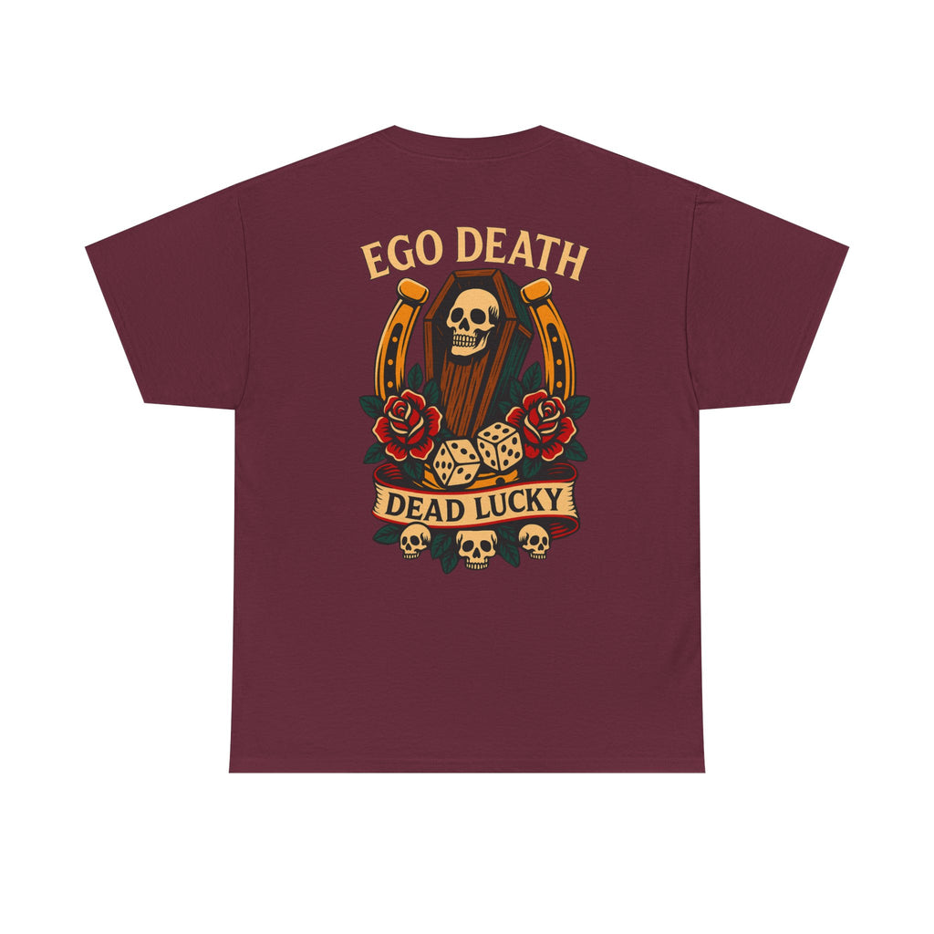 Ego Death™ Dead Lucky Tattoo-Inspired Graphic T-Shirt
