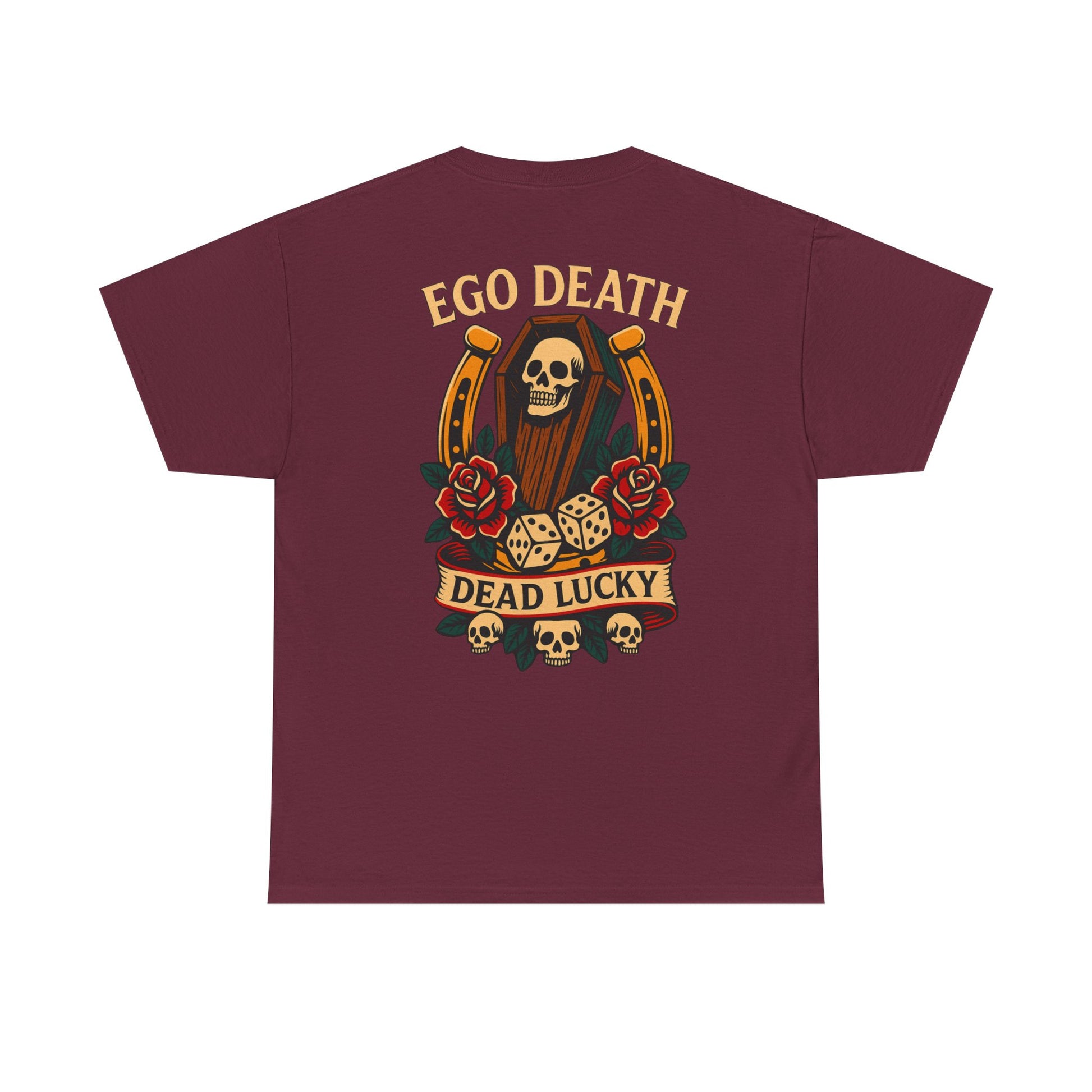 Ego Death™ Dead Lucky Tattoo-Inspired Graphic T-Shirt