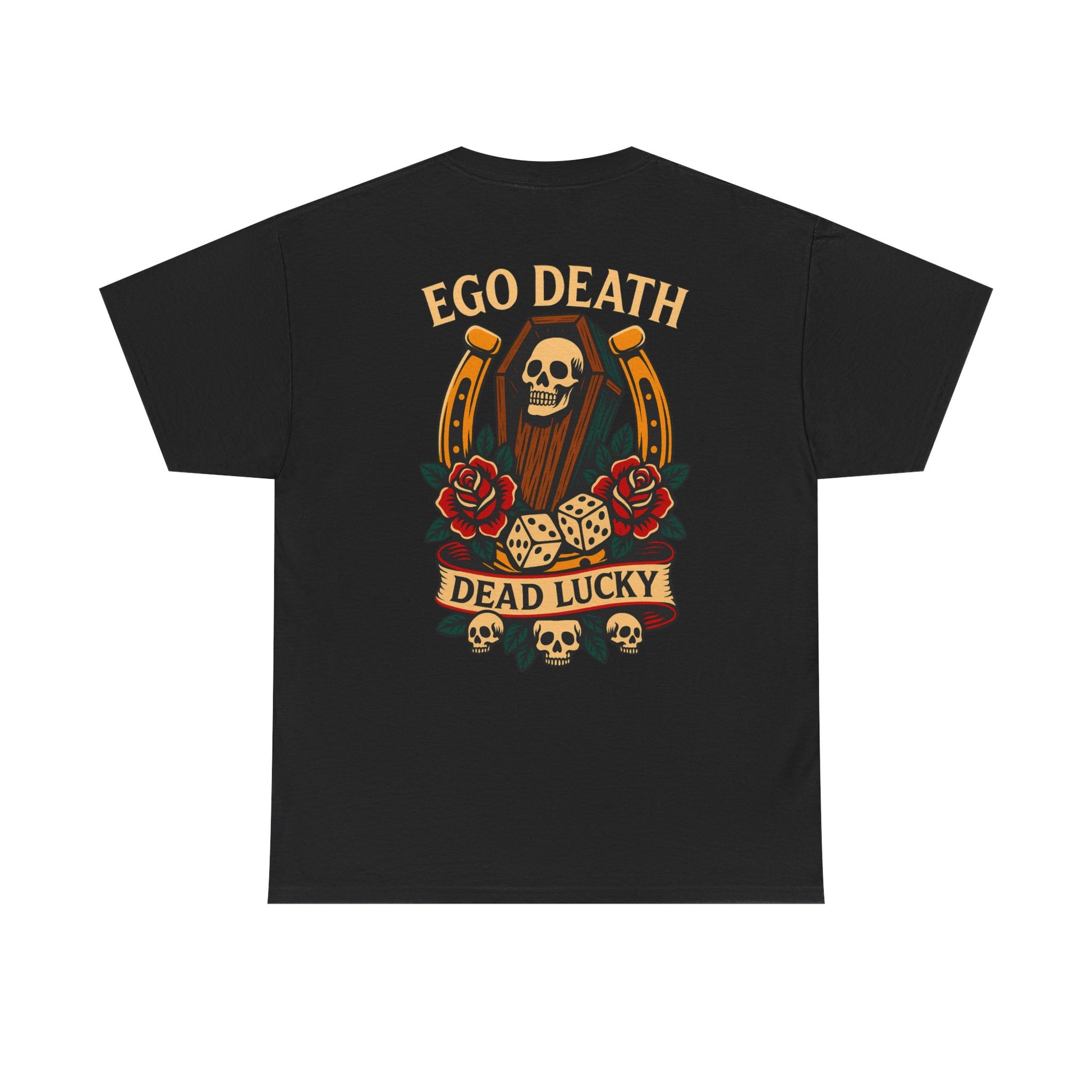 Ego Death® Dead Lucky Tattoo-Inspired Graphic T-Shirt