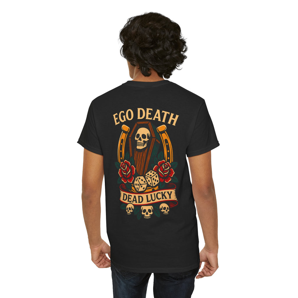 Ego Death® Dead Lucky Tattoo-Inspired Graphic T-Shirt