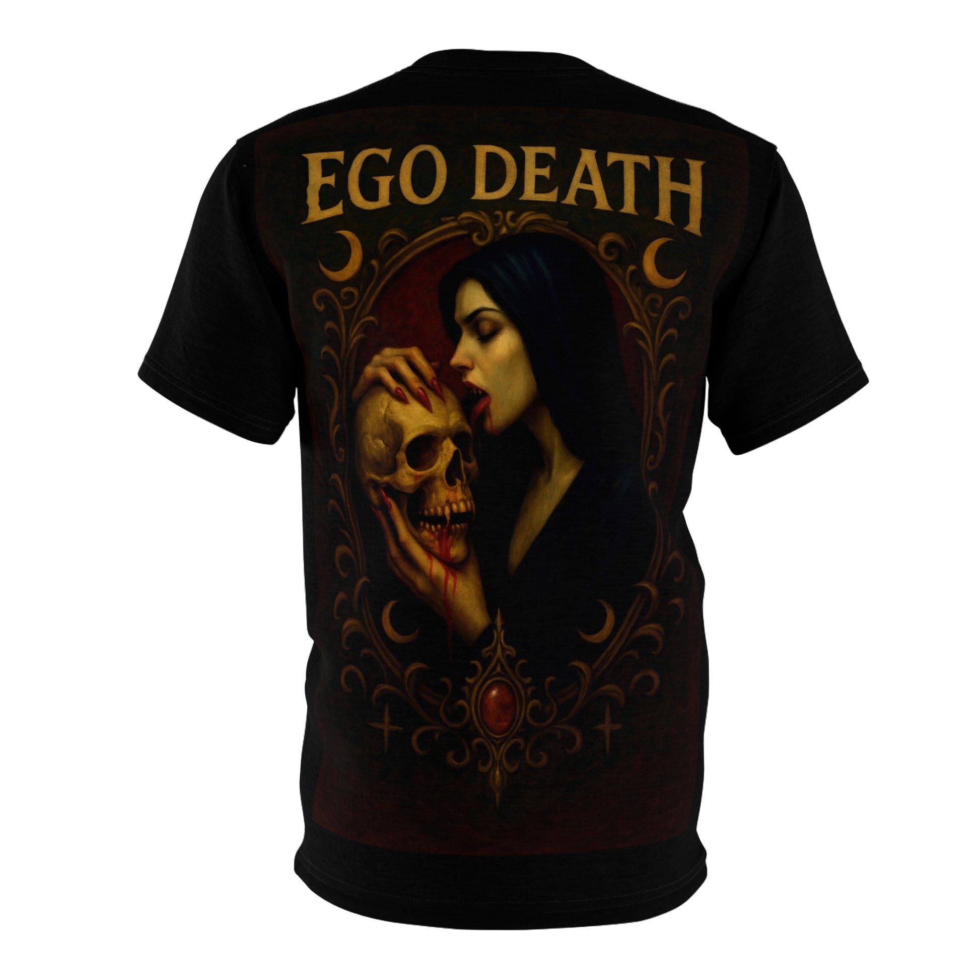 Gothic Vampire Nun T-Shirt | Dark Art Graphic Tee | Occult Skull Shirt | Ego Death Clothing | Alternative Streetwear | Horror Aesthetic