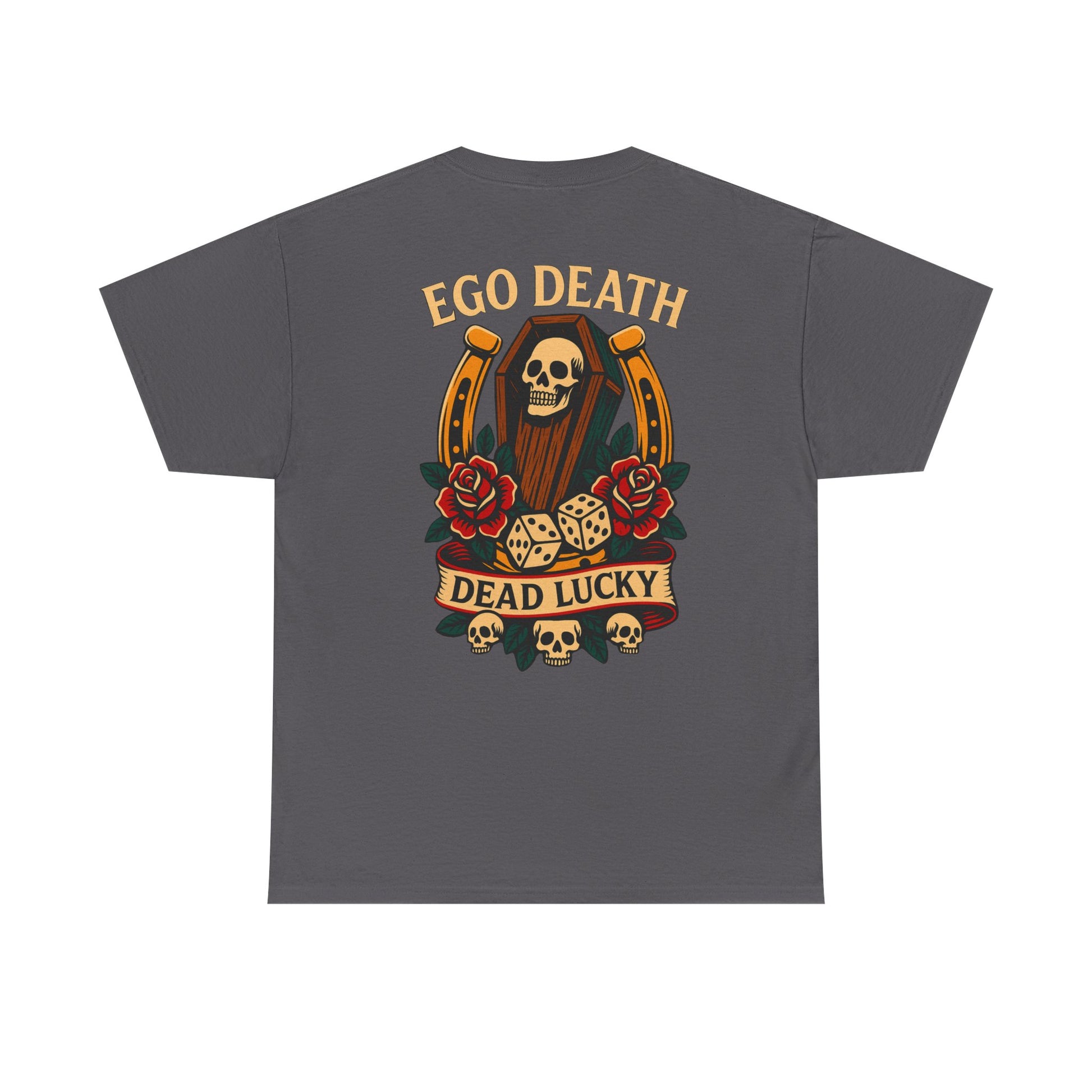 Ego Death® Dead Lucky Tattoo-Inspired Graphic T-Shirt